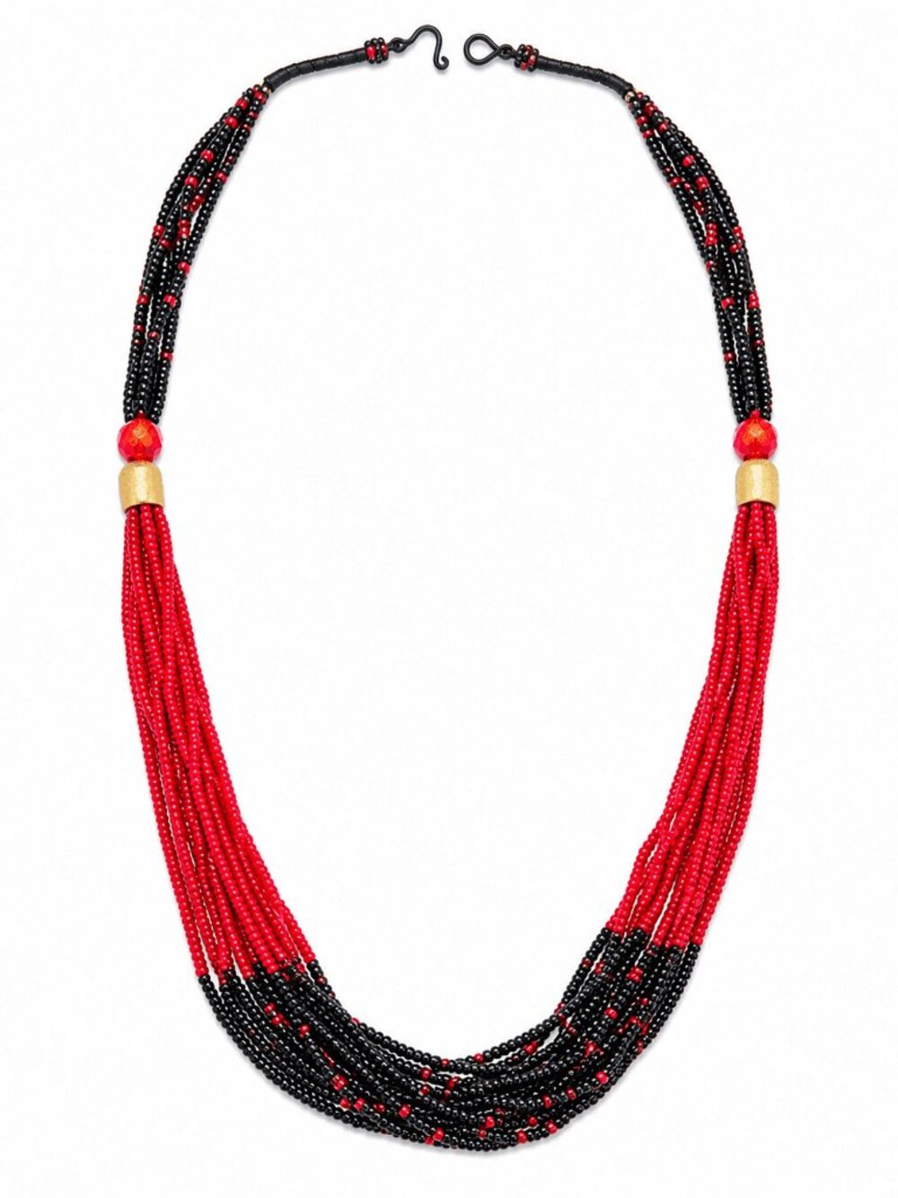Crimson Rhythm Savannah Artisan Necklace
